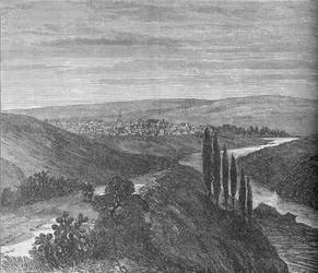 King Williams Town, von der Nähe des Aquädukts, um 1880