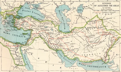 Königreich Alexanders des Großen, um 1901, 1902