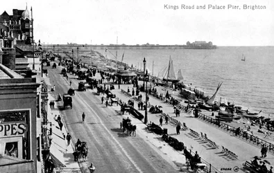 Kings Road und der Palace Pier, Brighton, Sussex, frühes 20. Jahrhundert