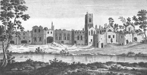 Kirkstall Abbey, Leeds, West Yorkshire, 18. Jahrhundert