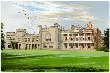 Knowsley Hall, Lancashire, Heim des Earl of Derby