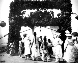 Koreanische Kinder, 1900