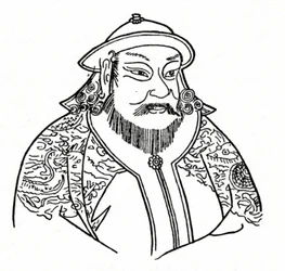 Kublai Khan, 1215-1294, des Mongolischen Reiches und Gründer der Yuan-Dynastie, 1912