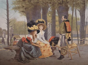 La Causerie. - Leben in Paris 1793, 1896