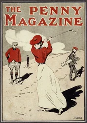 Golferin auf dem Cover des 