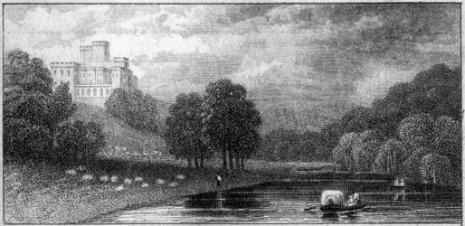 Lambton Castle, County Durham, 19. Jahrhundert