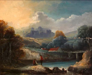 Landschaft, spätes 18. Jahrhundert