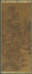 Landschaft mit Bauernhäusern und Figuren, 1368-1644