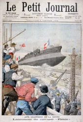 Stapellauf des französischen Schlachtschiffs Patrie, Toulon, Dezember 1903 1904