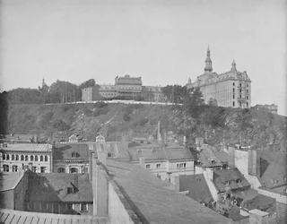Gebäude der Laval-Universität, Stadt Quebec, um 1897