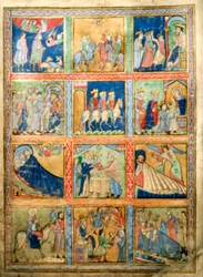 Blatt für ein Psalter, Canterbury Christ Church, ca. 1155-1160