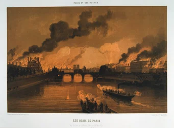 Die Kais von Paris, 24. Mai 1871