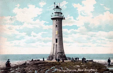 Leuchtturm in New Brighton, Wirral, Merseyside, 1904