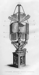 Leuchtturm drehende dioptrische Apparatur, 1866