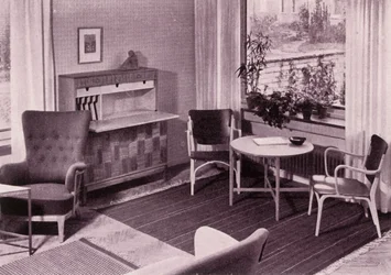 Wohnzimmermöbel von Carl-Axel Acking, hergestellt von A.B. Svenska Möbelfabrikerna, 1949