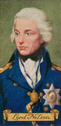 Lord Nelson, aus einer Serie von Zigarettenkarten, 1935
