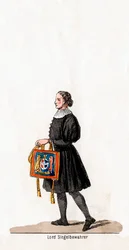 Lord Seal Keeper, Kostümentwurf für Shakespeares Stück, Heinrich VIII., 19. Jahrhundert