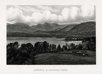 Lowwood und Langdale Pikes, Lake District, Cumbria, 1896