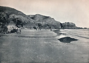 Lydstep - Die Klippen und der Strand, 1895