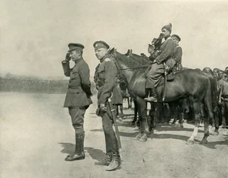 M. Kerensky grüßt die Truppen, Juli 1917