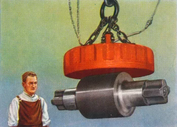 Magnet, der 46 Tonnen hebt, 1938
