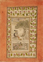 Maharana Sangram Singh II besucht einen Yogi