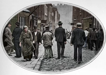 Hauptstraße der italienischen Gemeinde, Clerkenwell, London, um 1900-1901
