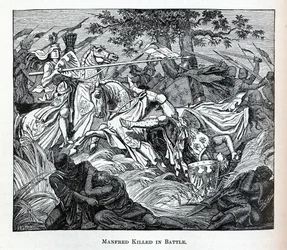 Manfred im Kampf getötet, 1882