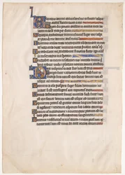Manuskriptblatt aus einem königlichen Psalter