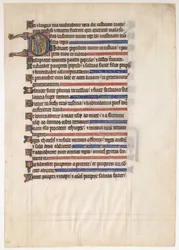 Manuskriptblatt aus einem königlichen Psalter, britisch, 13. Jahrhundert