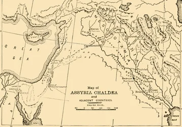 Karte von Assyrien, Chaldäa und den angrenzenden Ländern, 1890