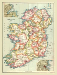Karte von Irland, 1902