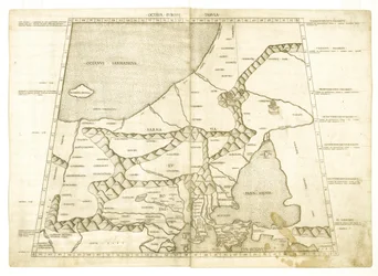 Karte von Moskau von Ptolemäus Octava Europe Tabula