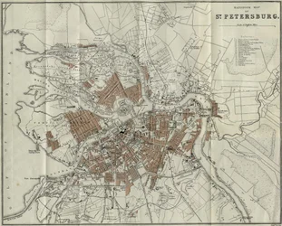 Karte von Petersburg, 1893