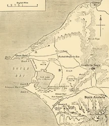 Karte der Suvla-Bucht, Gallipoli-Halbinsel, Erster Weltkrieg, 1915, ca. 1920