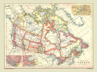Karte des Dominion of Canada, 1902
