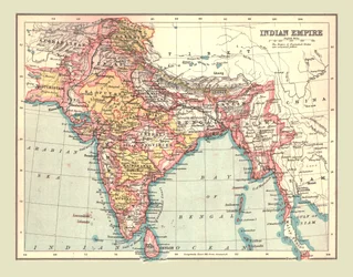 Karte des Indischen Reiches, 1902