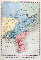 Karte des Russisch-Japanischen Krieges, 1904