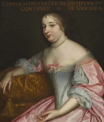 Marguerite Louise Suzanne de Béthune 1643-1726, Comtesse de Guiche, Duchesse de Lude, ca. 1665