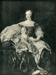 Maria Leszczynska und der Dauphin, ca. 1730, 1903