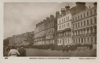 Marine Parade & Crescent Folkestone, spätes 19.-frühes 20. Jahrhundert