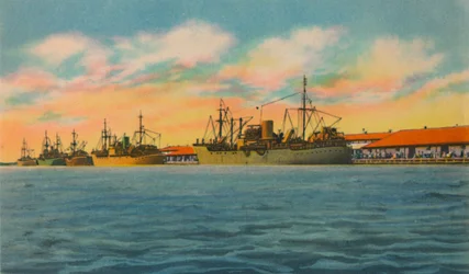 Marine-Terminal, Barranquilla, um 1940er
