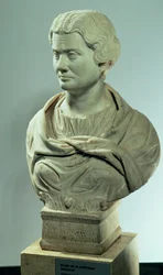Melitene, Priesterin der Mutter der Götter, römische Marmorbüste, geweiht 162 n. Chr.