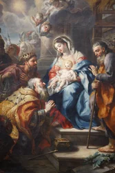 Stift Melk. Die Anbetung der Heiligen Drei Könige von J.M. Rottmayr