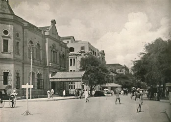 Merchant Street, Rangoon, 1900