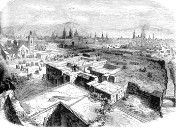 Mexiko-Stadt, Mexiko, Mitte des 19. Jahrhunderts