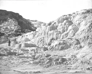Minerva-Terrasse, Yellowstone Park, USA, um 1900