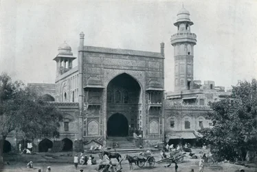 Moschee von Wazir Khan, Lahore, um 1942