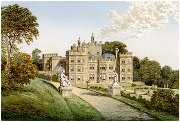 Mount Edgcumbe, Cornwall, Heim von Lord Mount Edgcumbe, ca. 1880