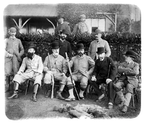 Mount Edgcumbe, Gruppenfoto mit Edward VII., um 1882